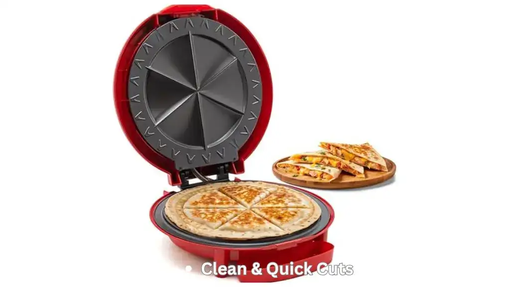 Easy-to-use quesadilla maker for neat slices at home
