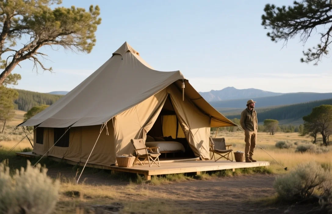 Comparing Amenities And Pricing Tiers - Luxury safari tent glamping Yellowstone