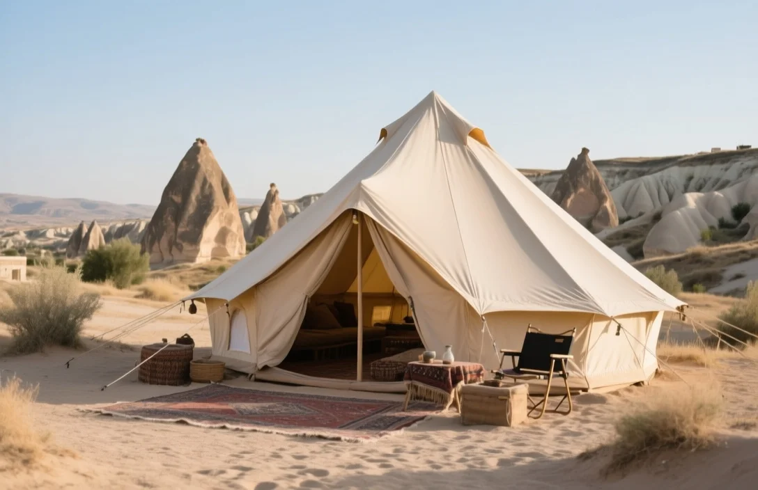 Desert-style glamping Cappadocia Turkey