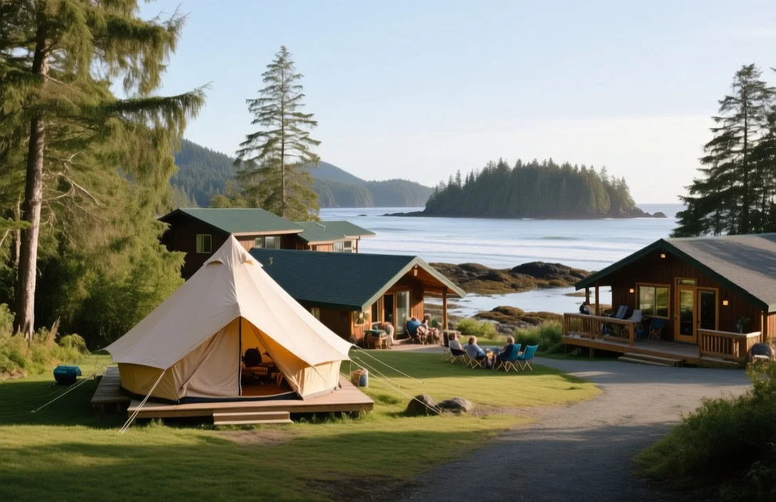 Distance To Tofino Town Center - Family glamping resorts Tofino