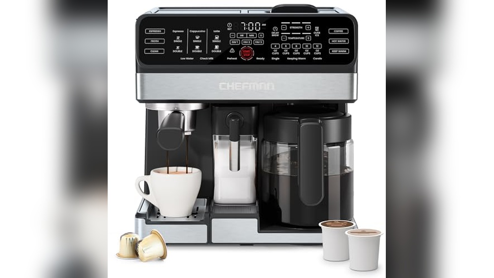 Espresso Machine With Automatic Milk Carafe Attachment