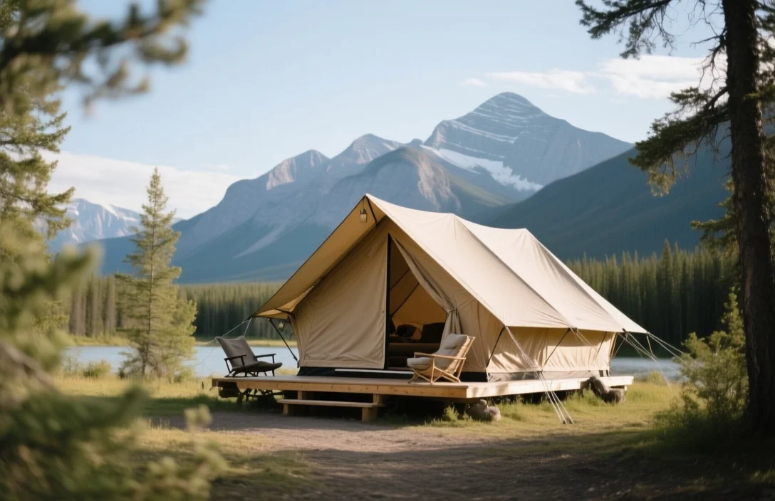 Luxury glamping Banff National Park