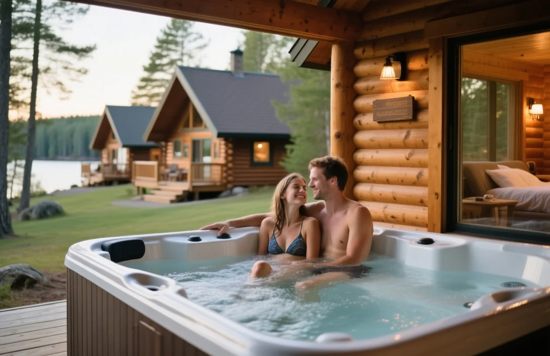 Romantic cabins with hot tub Muskoka