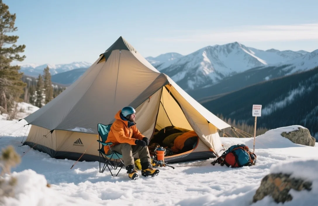 Safety Tips For High-altitude Glamping - Winter glamping heated tents Colorado