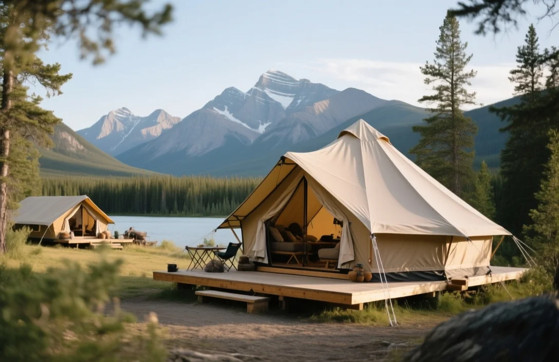 Top-tier Glamping Sites For An Elevated Escape - Luxury glamping Banff National Park
