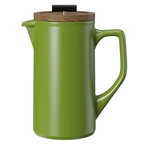 ceramic french press for stylish coffee brewing