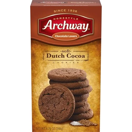 chocolate cookies made with real cocoa