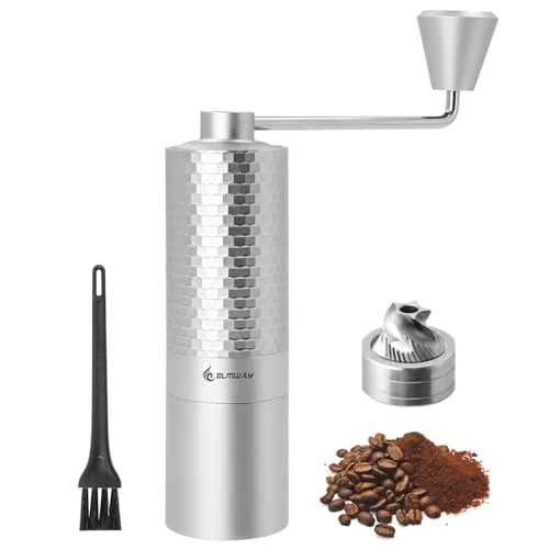 dual bearing manual hand coffee grinder