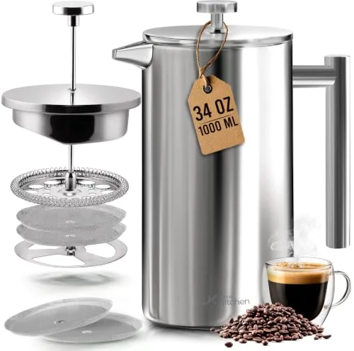 stainless steel french press for hot coffee