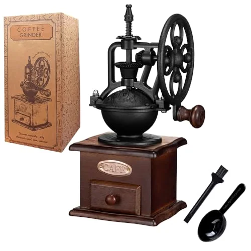 vintage style manual hand coffee grinder