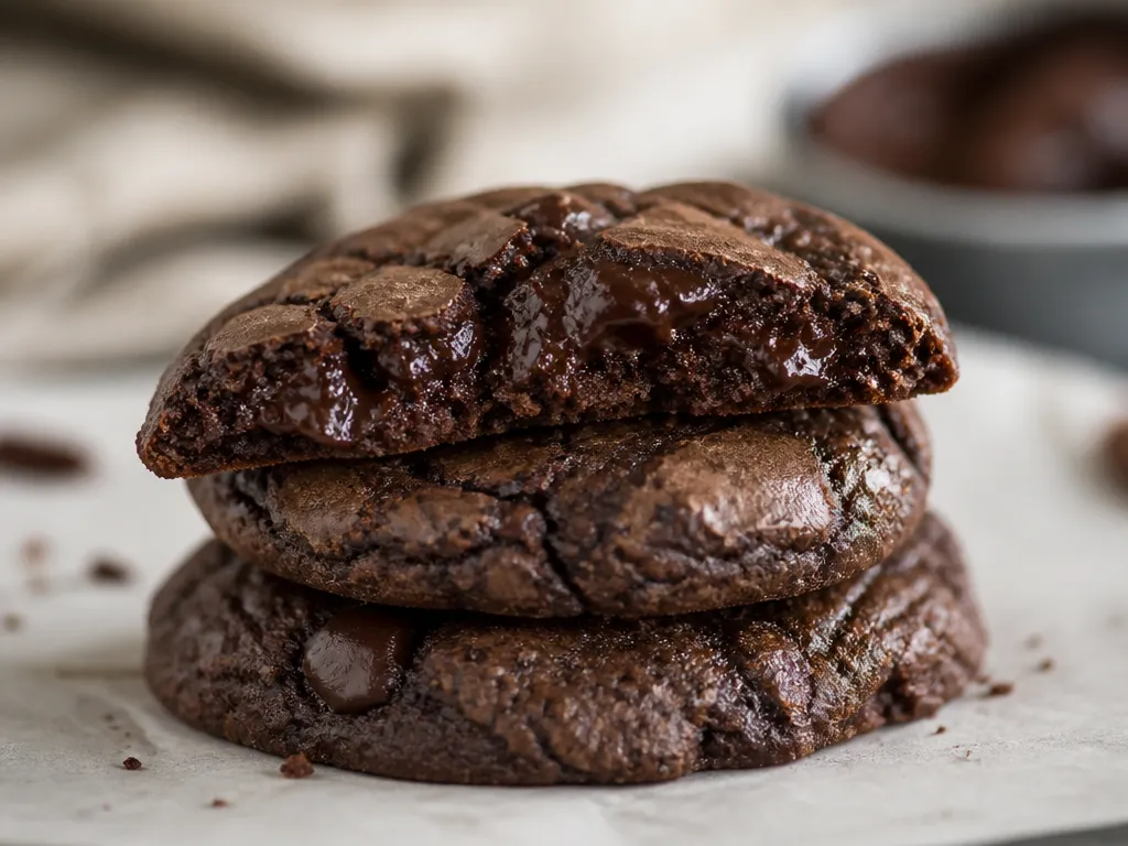 what makes chocolate cookies fudgy
