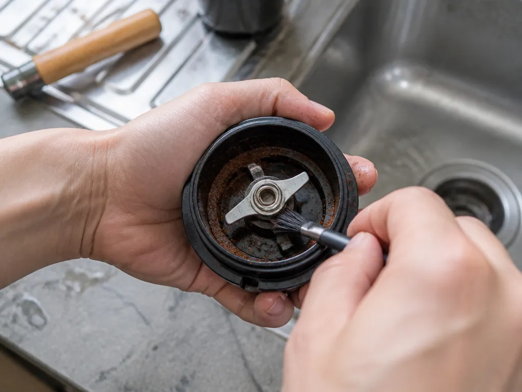 What works in practice - how to clean coffee grinder blade