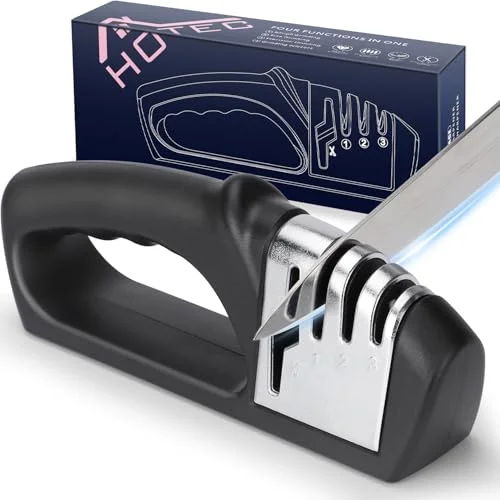 3 stage manual kitchen knife sharpener