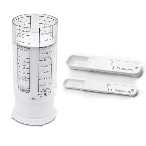 adjustable measuring spoon for liquid and dry ingredients