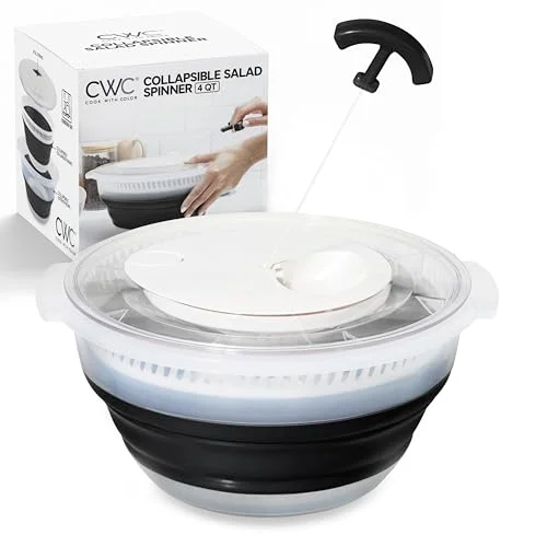 collapsible vegetable salad spinner