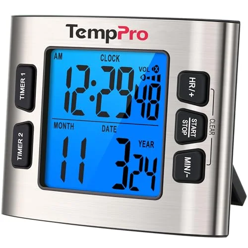 dual countdown digital kitchen timer