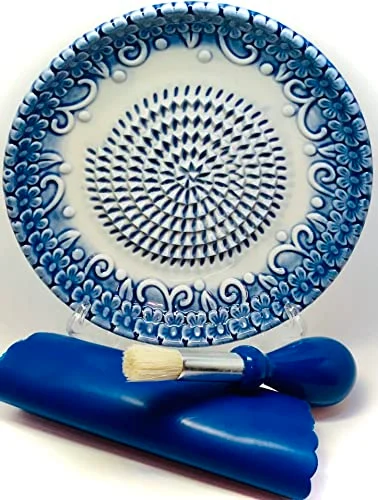 ginger garlic grater ceramic plate