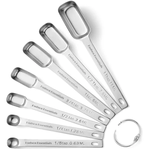 heavy duty metal measuring spoons set