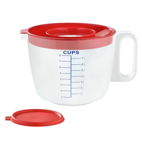 ingredient measuring pitcher with lid