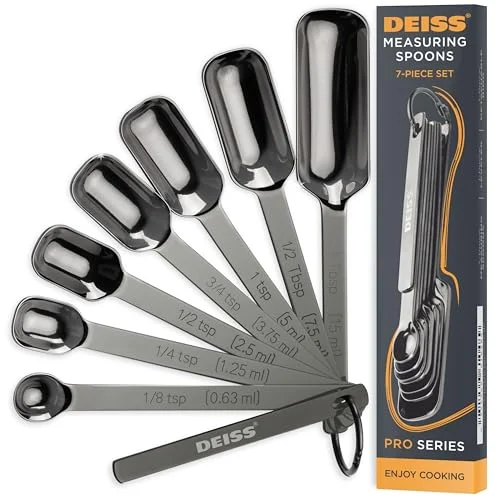 magnetic measuring spoons for narrow spice jars