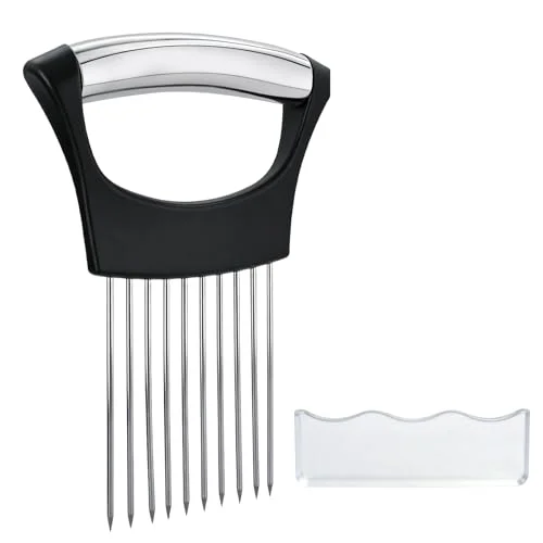 onion holder slicing tool with fork handle