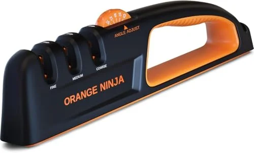 pull through knife sharpener with angle guide