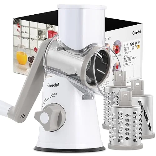 rotary drum grater for vegetables and nuts