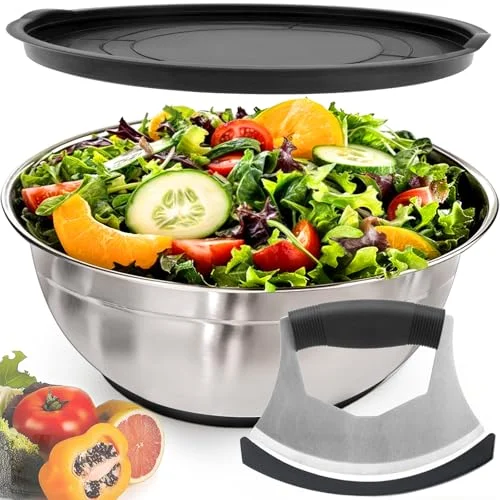 salad chopper bowl with cutter wheel