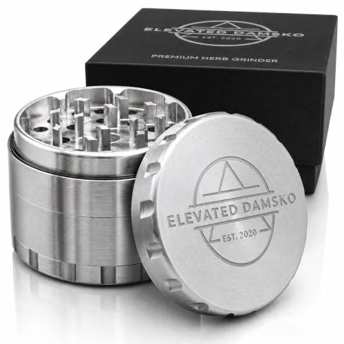stainless steel spice mill with lid