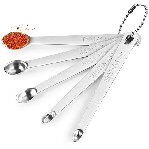 tad dash pinch smidgen measuring spoon set